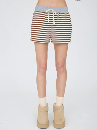 Fireside Stripe Knit Shorts - Sugar Co.