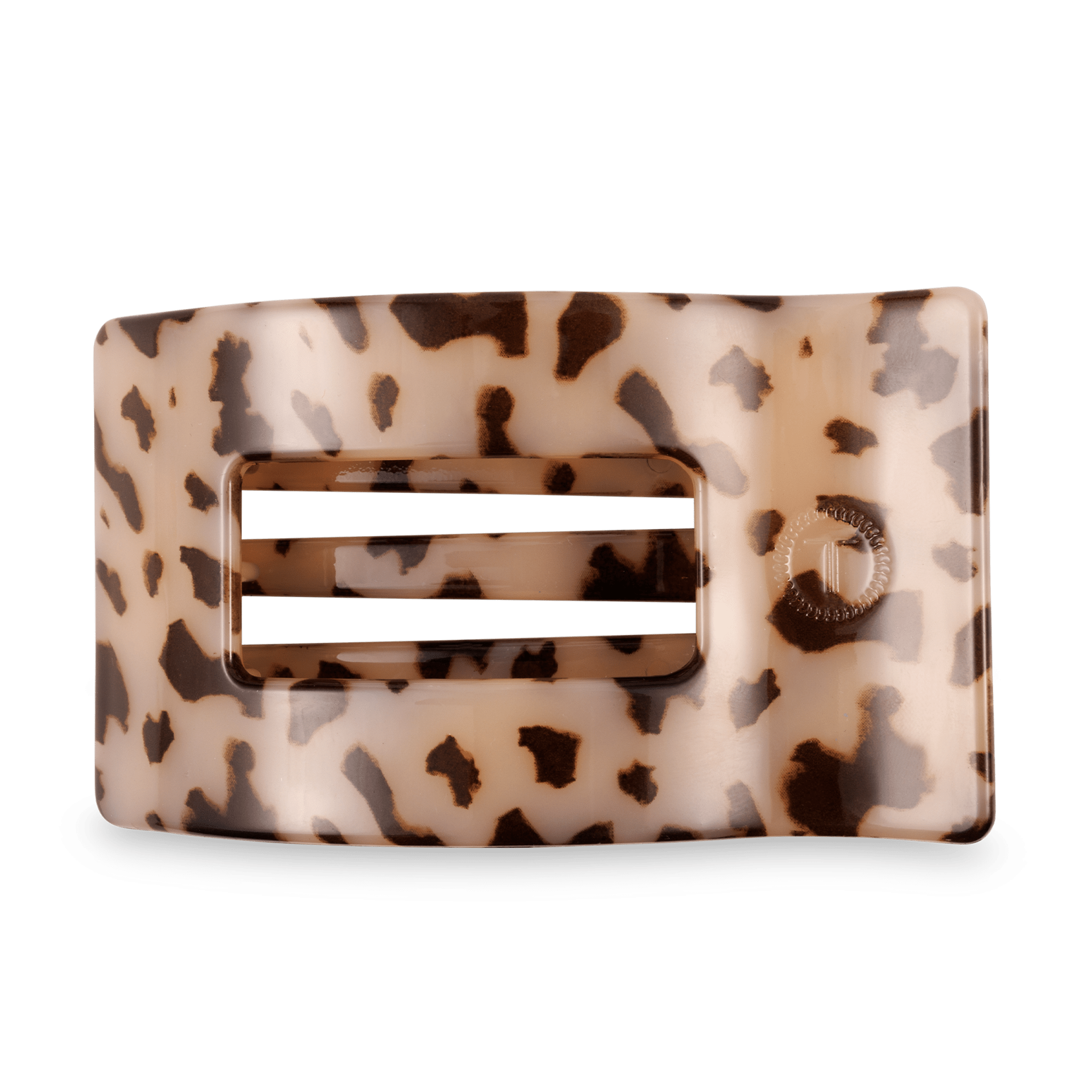 Flat Rectangle Hair Clip | Large | Blonde Tortoise