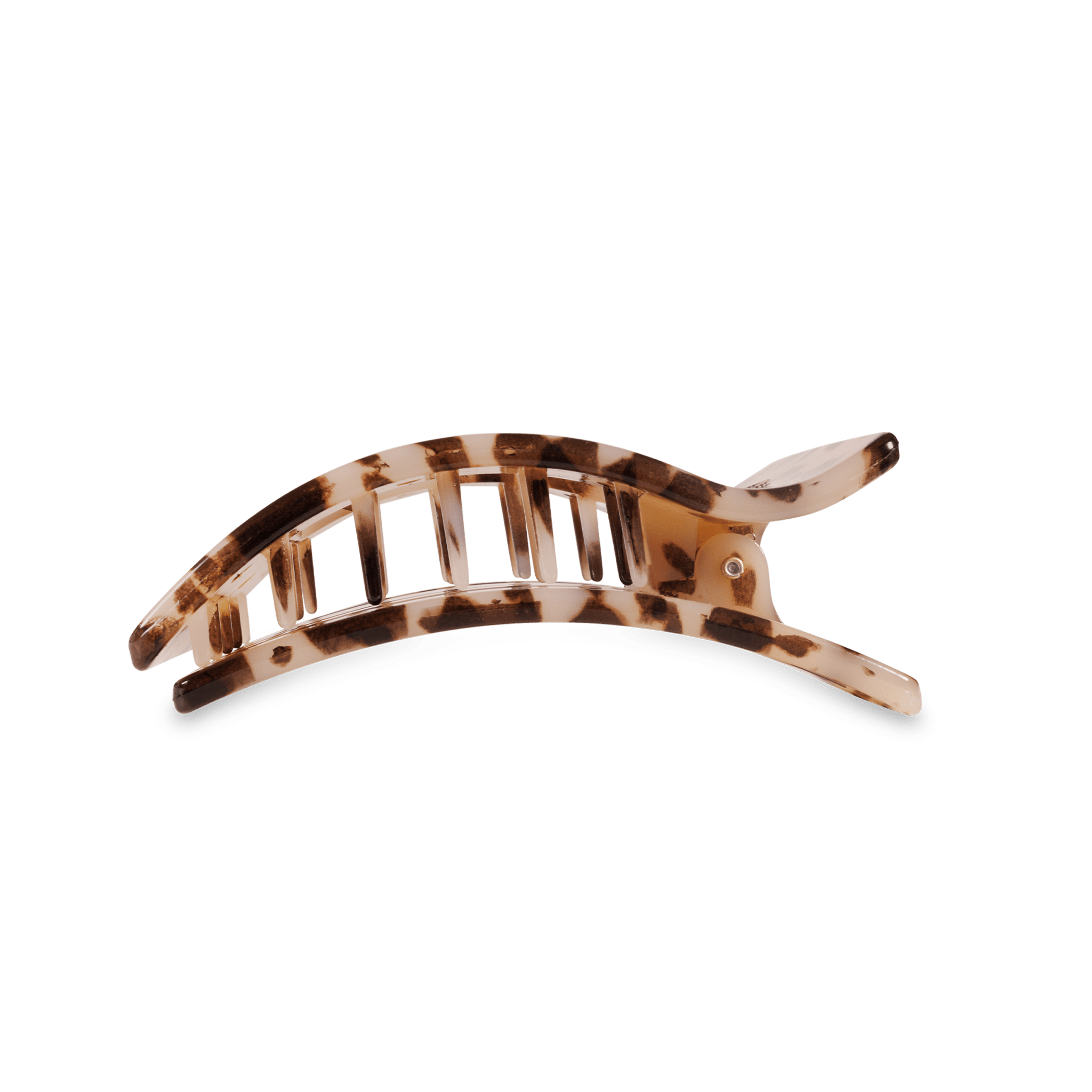 Flat Rectangle Hair Clip | Medium | Blonde Tortoise - Sugar Co.