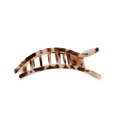Flat Rectangle Hair Clip | Medium | Blonde Tortoise - Sugar Co.