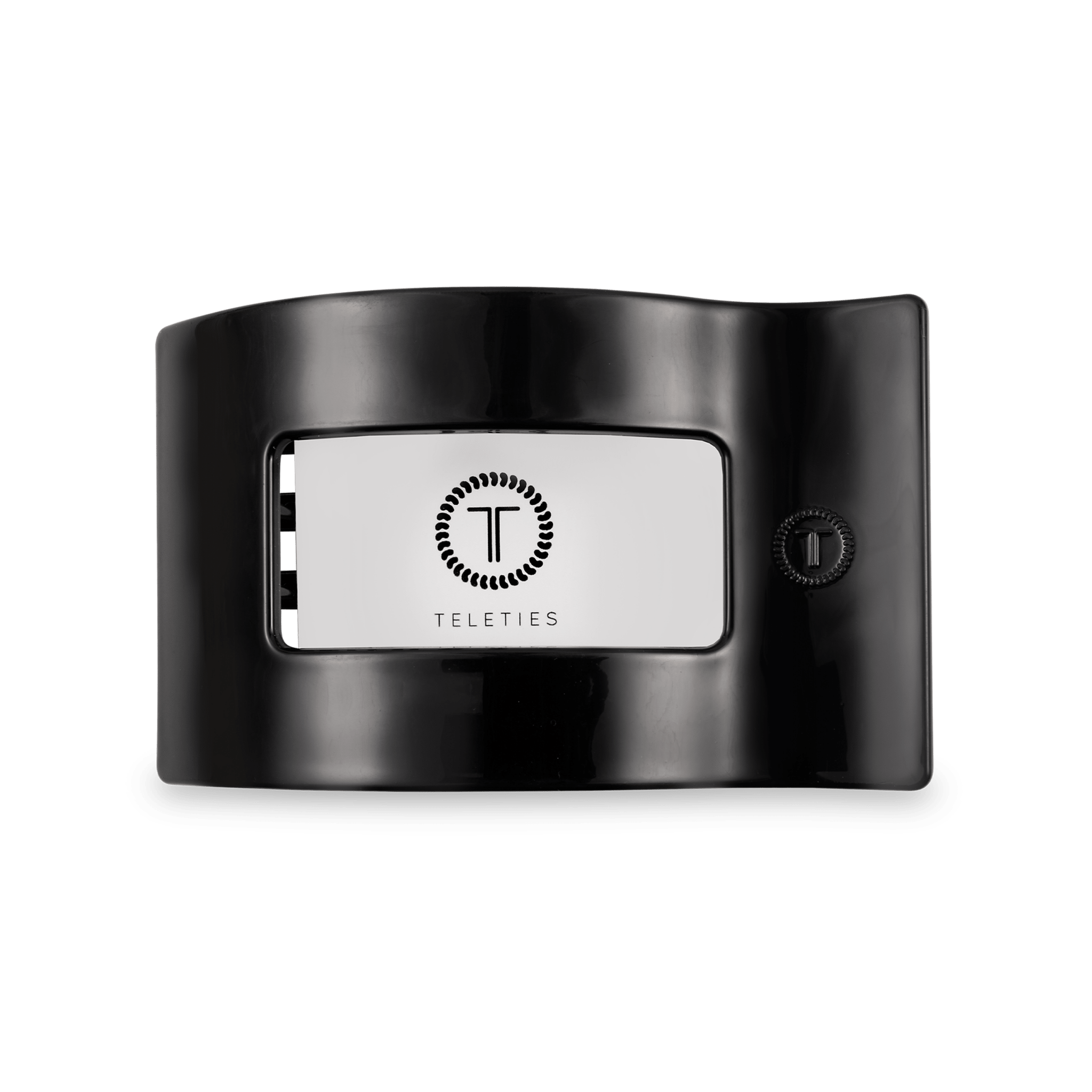 Flat Rectangle Hair Clip | Medium | Jet Black