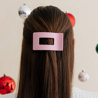 Flat Rectangle Hair Clip | Medium | Merry Pinkmas - Sugar Co.