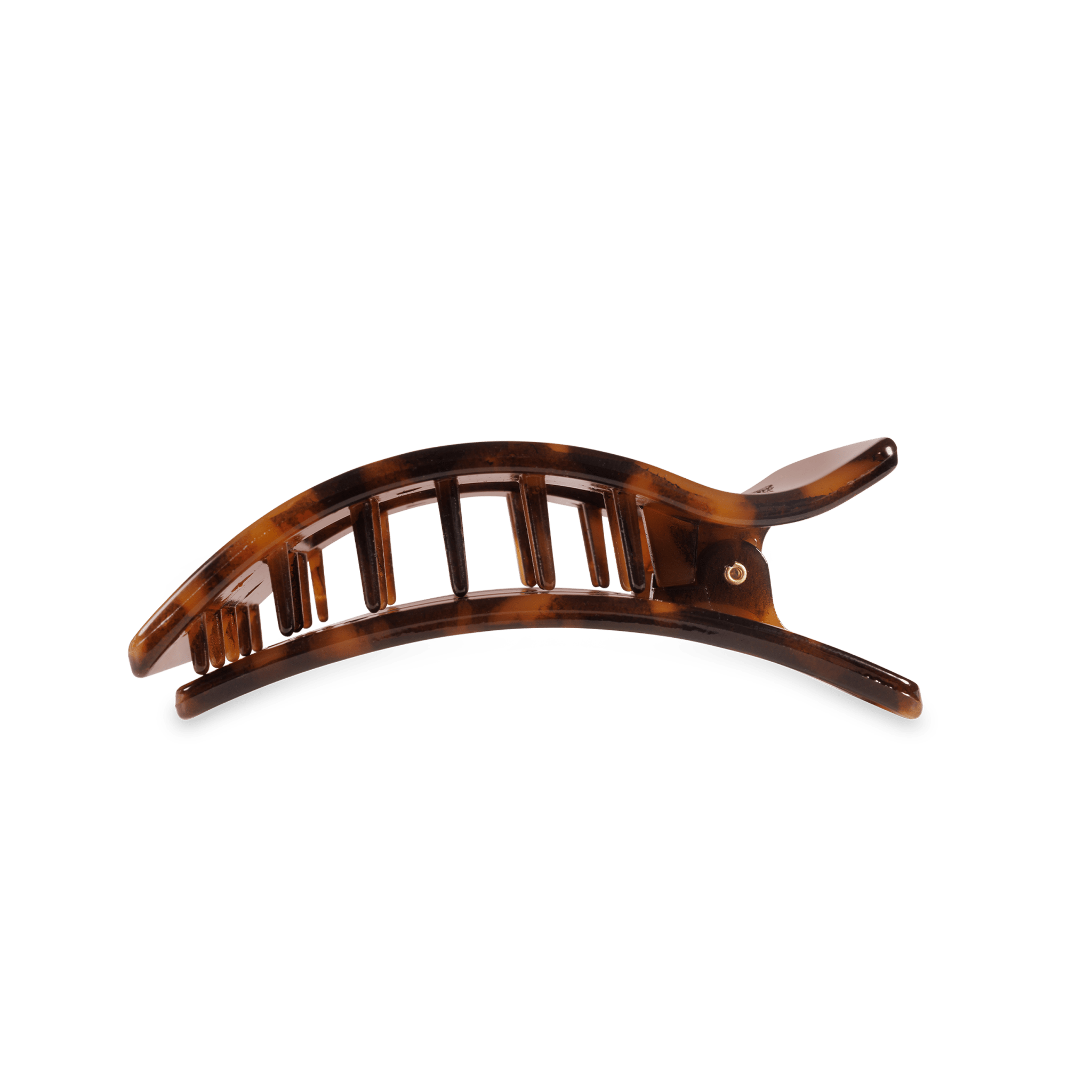 Flat Rectangle Hair Clip | Medium | Tortoise - Sugar Co.