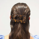 Flat Rectangle Hair Clip | Medium | Tortoise - Sugar Co.