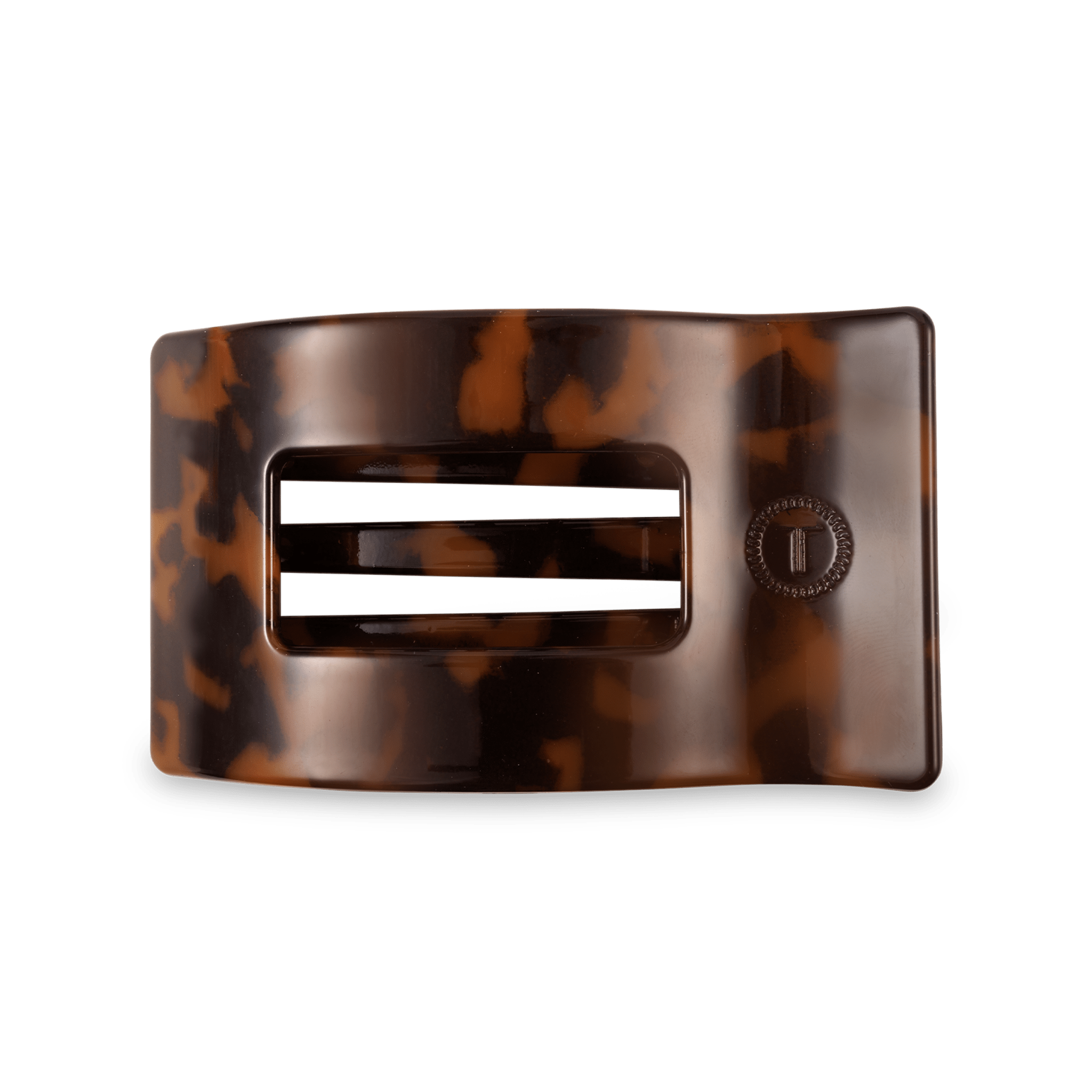 Flat Rectangle Hair Clip | Medium | Tortoise