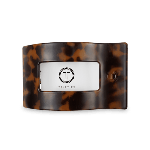 Flat Rectangle Hair Clip | Medium | Tortoise - Sugar Co.