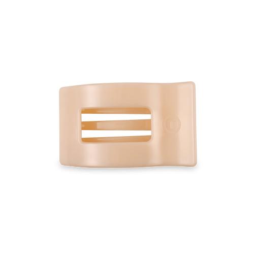 Flat Rectangle Hair Clip | Small | Almond Beige - Sugar Co.