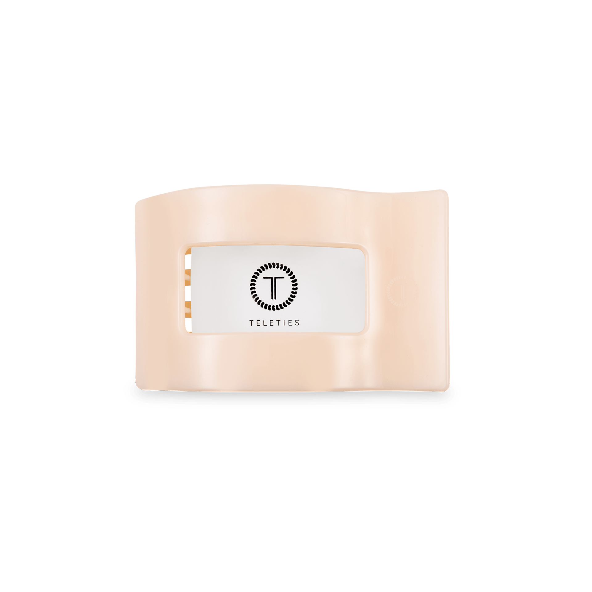 Flat Rectangle Hair Clip | Small | Almond Beige