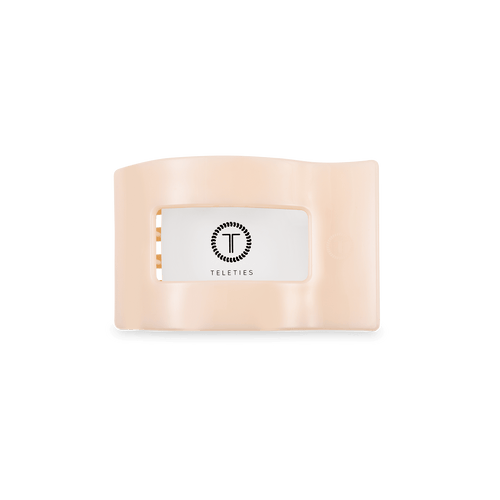 Flat Rectangle Hair Clip | Small | Almond Beige - Sugar Co.