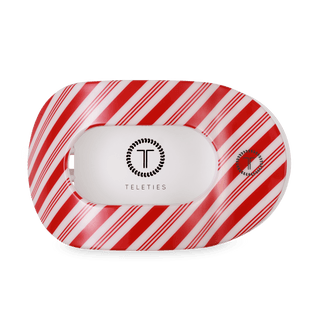 Flat Round Hair Clip | Large | Candy Cane Crush - Sugar Co.