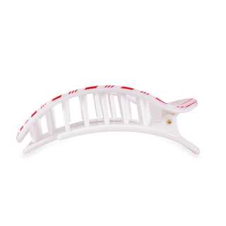 Flat Round Hair Clip | Large | Candy Cane Crush - Sugar Co.