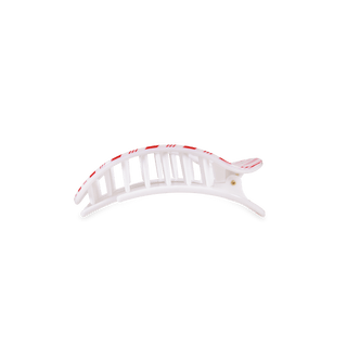 Flat Round Hair Clip | Small | Candy Cane Crush - Sugar Co.