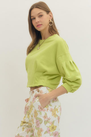 Flirtini Top Chartruse - Sugar Co.