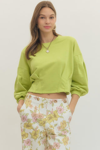 Flirtini Top Chartruse - Sugar Co.