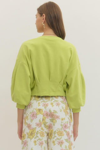 Flirtini Top Chartruse - Sugar Co.