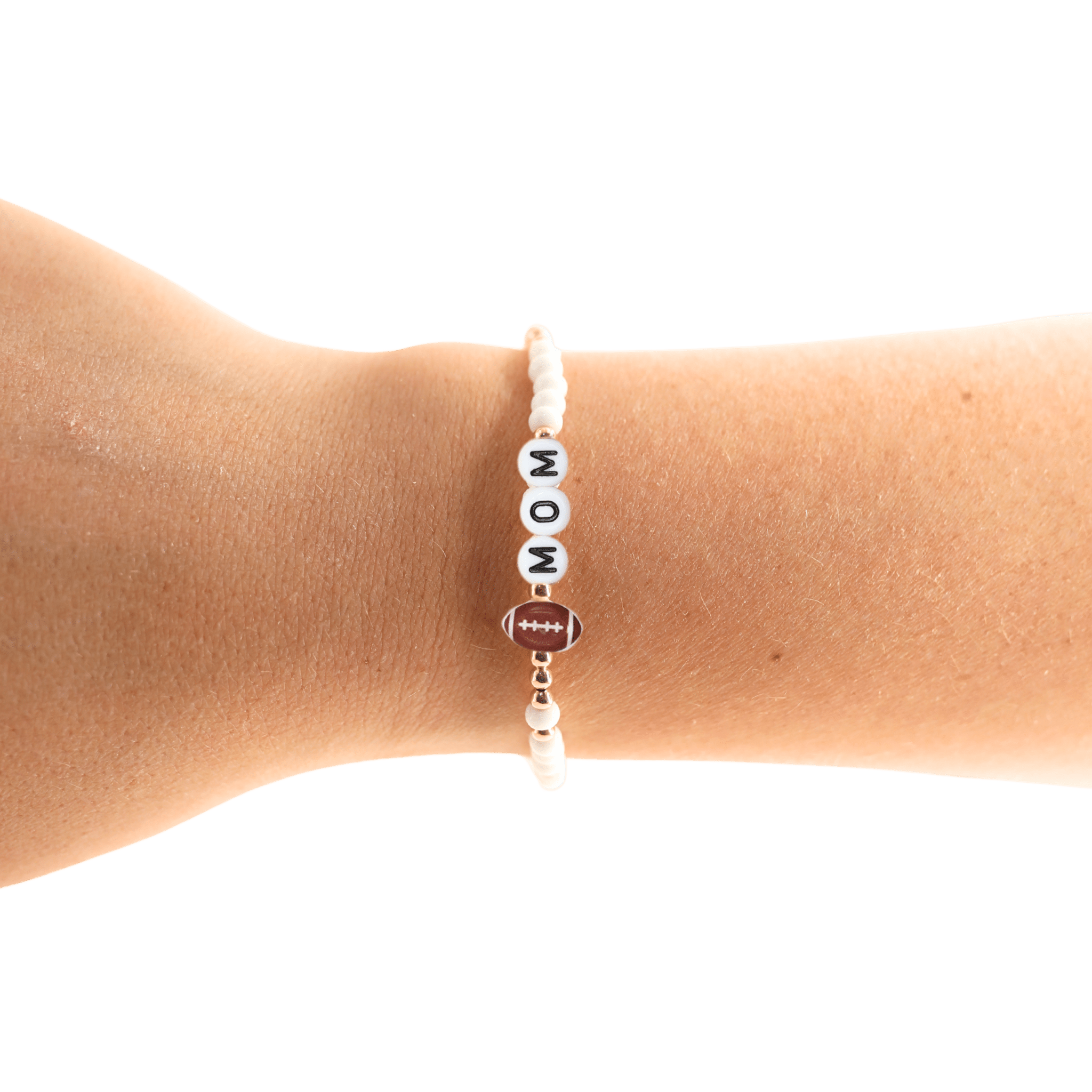 Football Mom Bracelet: Standard 6.75 / Gold - Sugar Co.