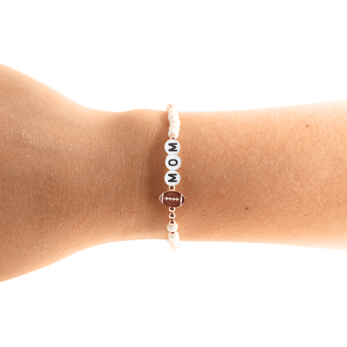 Football Mom Bracelet: Standard 6.75 / Gold - Sugar Co.