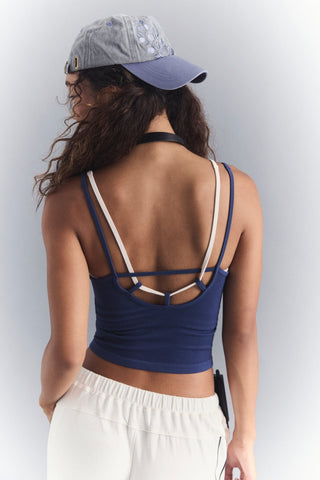 FP Movement | All Clear Coastline Cami True Navy with Cream - Sugar Co.