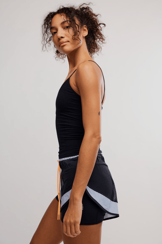 Fp Movement | Skinny Strap Logo Tank Black - Sugar Co.