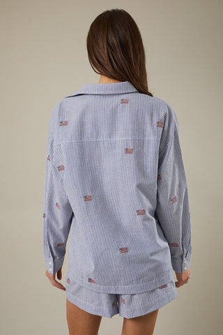 Freedom Seersucker Shirt - Sugar Co.