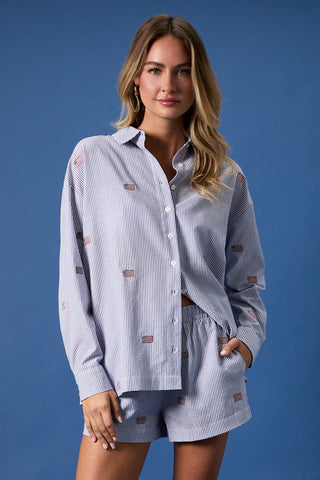 Freedom Seersucker Shirt - Sugar Co.