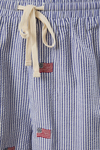 Freedom Seersucker Shorts - Sugar Co.