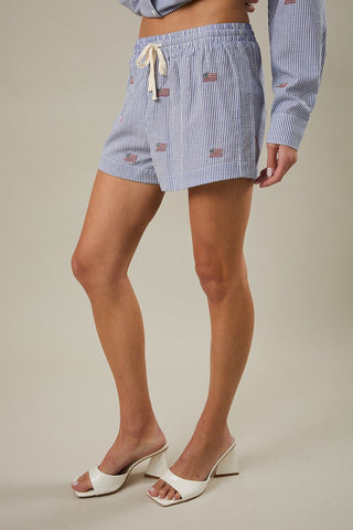 Freedom Seersucker Shorts - Sugar Co.
