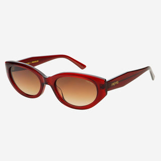 Freyrs | Ameli Acetate Cat - Eye Sunglasses: Red - Sugar Co.