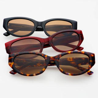 Freyrs | Ameli Acetate Cat - Eye Sunglasses: Red - Sugar Co.