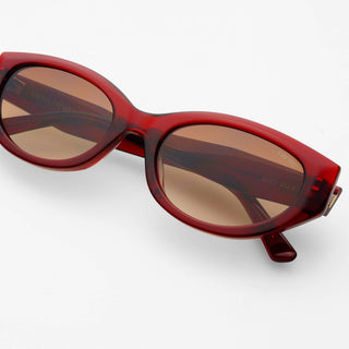 Freyrs | Ameli Acetate Cat - Eye Sunglasses: Red - Sugar Co.
