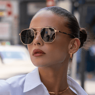Freyrs | Austin Sunglasses : Gold / Gray - Sugar Co.
