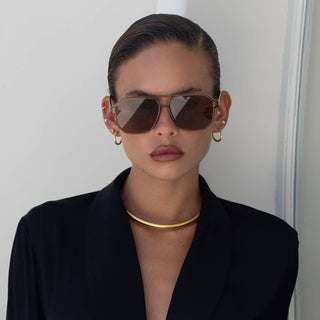 Freyrs | Billie Aviator Sunglasses Brown - Sugar Co.