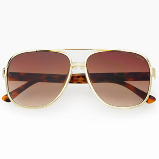 Freyrs | Carter Aviator Sunglasses Brown - Sugar Co.