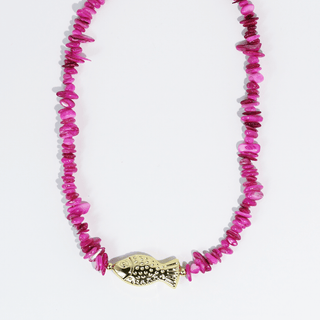 Fuchsia Ocean Necklace - Sugar Co.