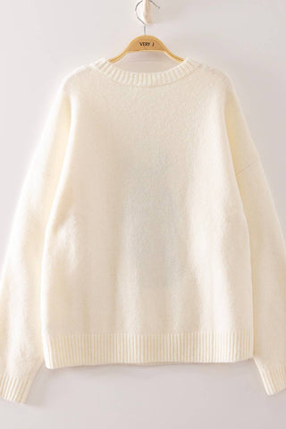 Game Day Pup Graphic Knit Sweater! - Sugar Co.