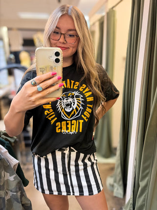 Game Day Ready Striped Mini Skort - Sugar Co.