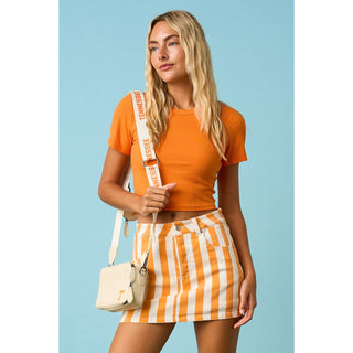 Game Day Ready Striped Mini Skort - Sugar Co.