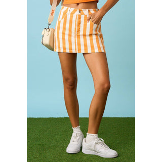 Game Day Ready Striped Mini Skort - Sugar Co.