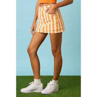 Game Day Ready Striped Mini Skort - Sugar Co.