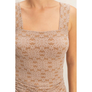 Garden Bloom Tank Taupe - Sugar Co.