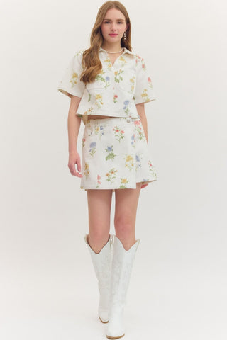 Garden Party Cropped Top - Sugar Co.