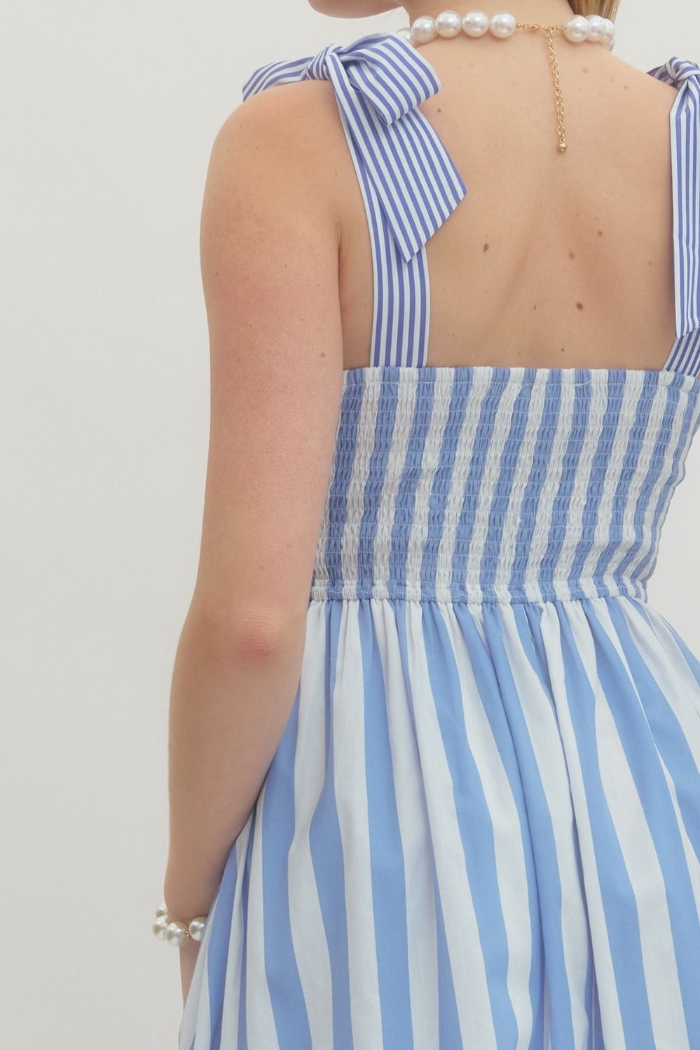 Garden Party Midi Dress Blue - Sugar Co.