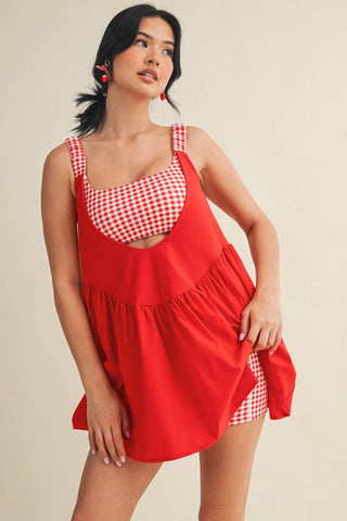 Gingham Game Day Play Dress - Sugar Co.
