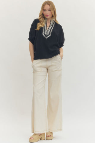 Gingham Pop Top - Sugar Co.