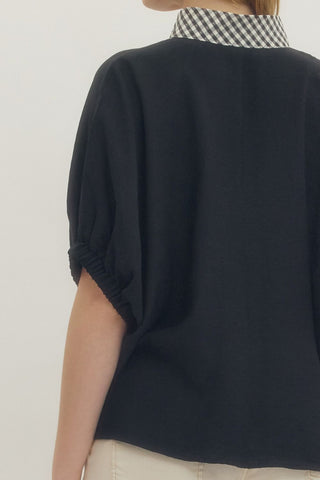 Gingham Pop Top - Sugar Co.