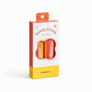 Glazy Lips DUO - Sunny Crush 2pc Mango Tart/Peach Cobbler - Sugar Co.