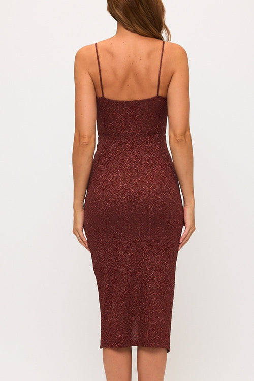 Glitter Wrap Dress - Sugar Co.