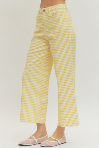 Go for Gold Gingham Pant - Sugar Co.