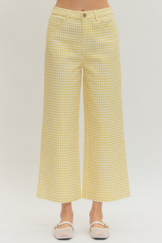Go for Gold Gingham Pant - Sugar Co.