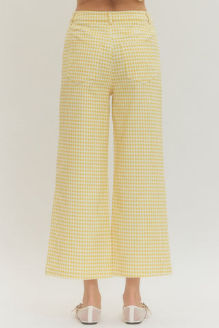 Go for Gold Gingham Pant - Sugar Co.